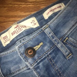 Hollister low rise slightly ripped jeans